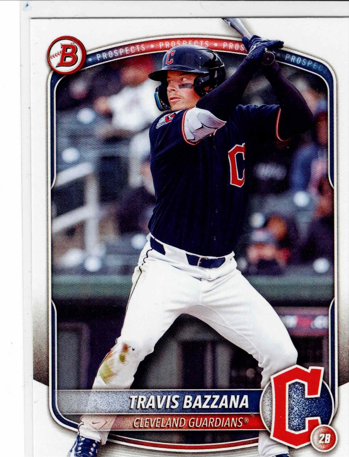Travis Bazzana Cleveland Guardians 2025 Bowman Draft ****