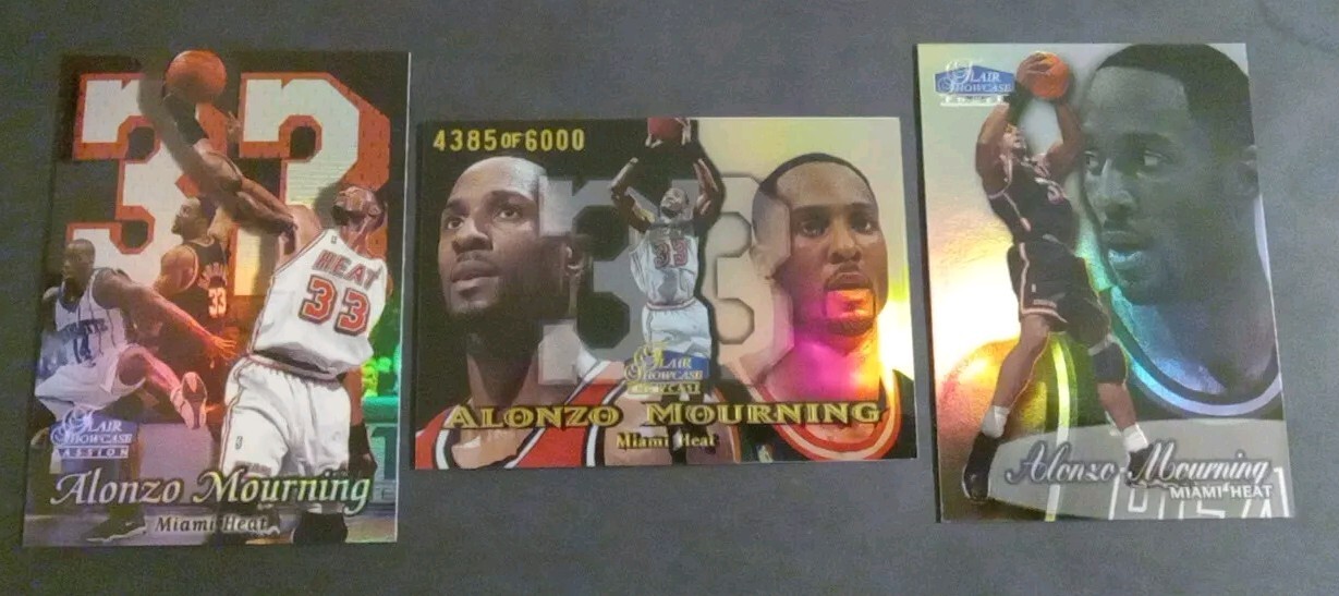 1998-99 Flair Showcase Alonzo Mourning Row 1,2 & 3