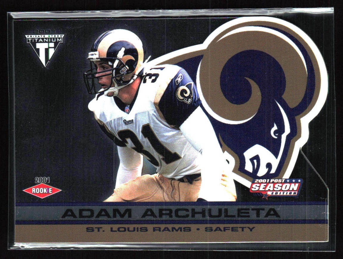 2001 Pacific Private Stock Titanium Postseason Edition #P69 Adam Archuleta #/795