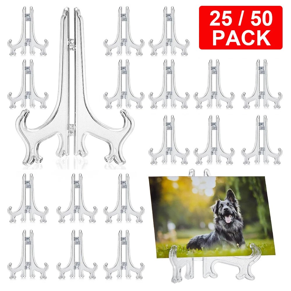 25/50 Pack Card Stand Trading Card Stands Baseball Display Stand Holder 3″ USA