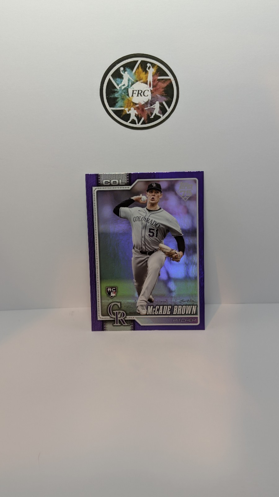 2026 Topps Series 2 McCade Brown RC Purple Foil /250 #595 Color Match