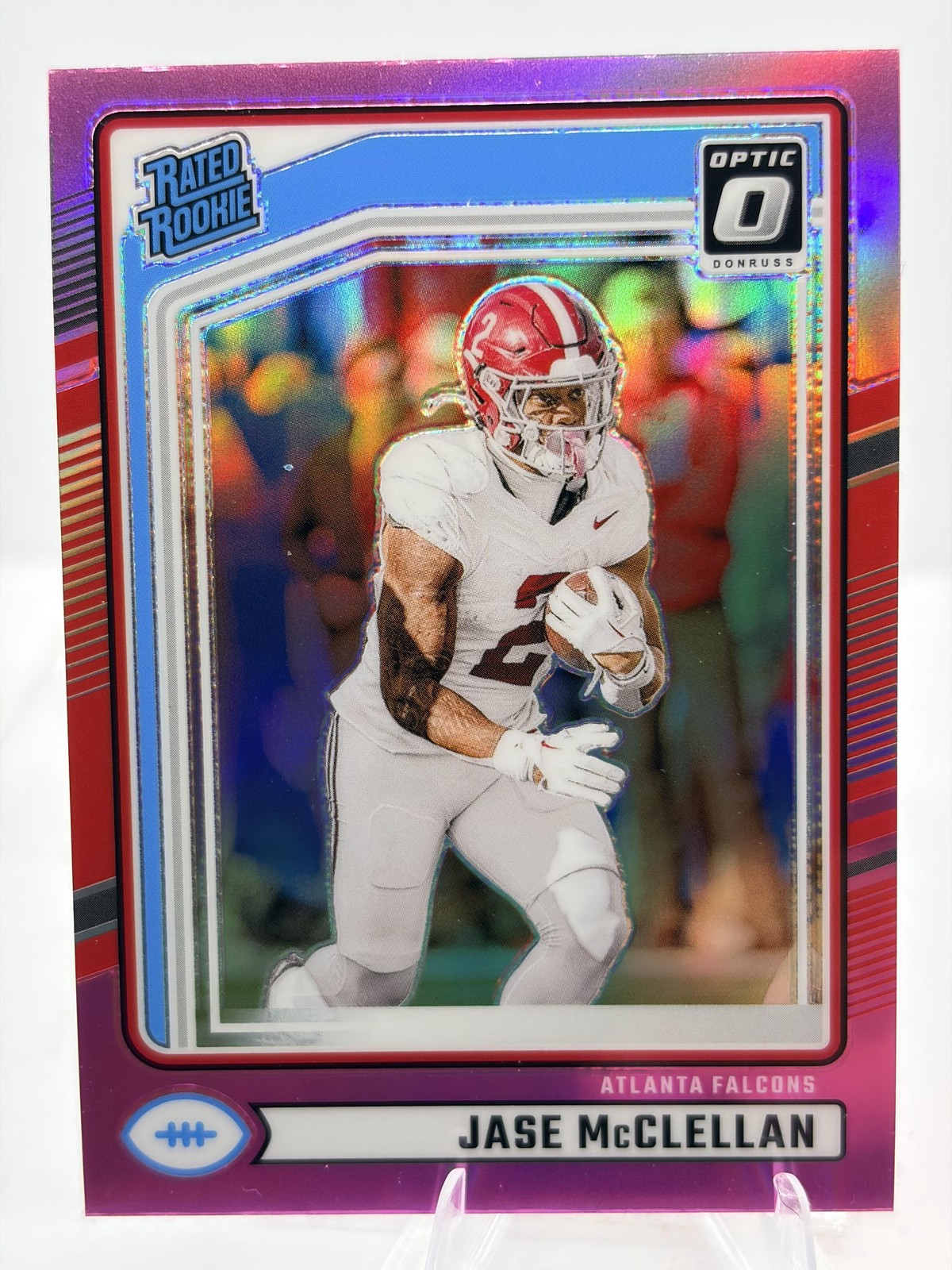 2024 Donruss Jase McClellan #375 Optic Rated Rookies Preview Pink