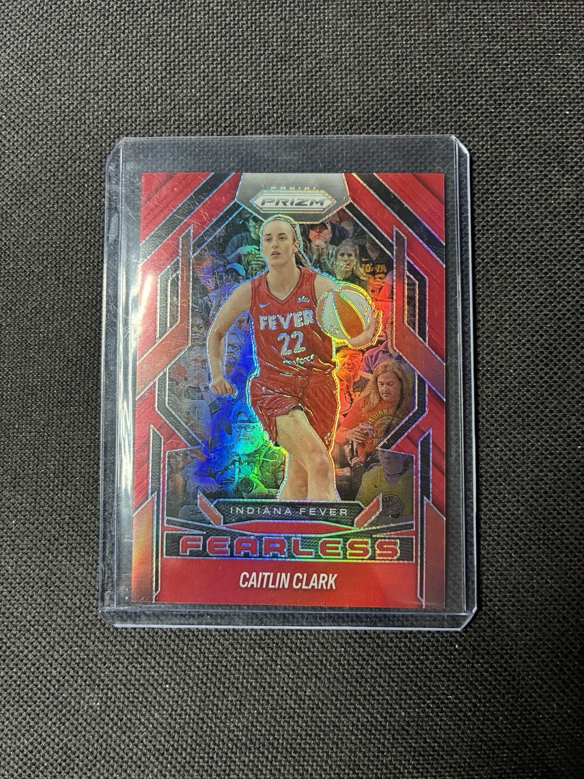 2025 Panini WNBA Prizm Caitlin Clark #7 Fearless Red Prizm /99