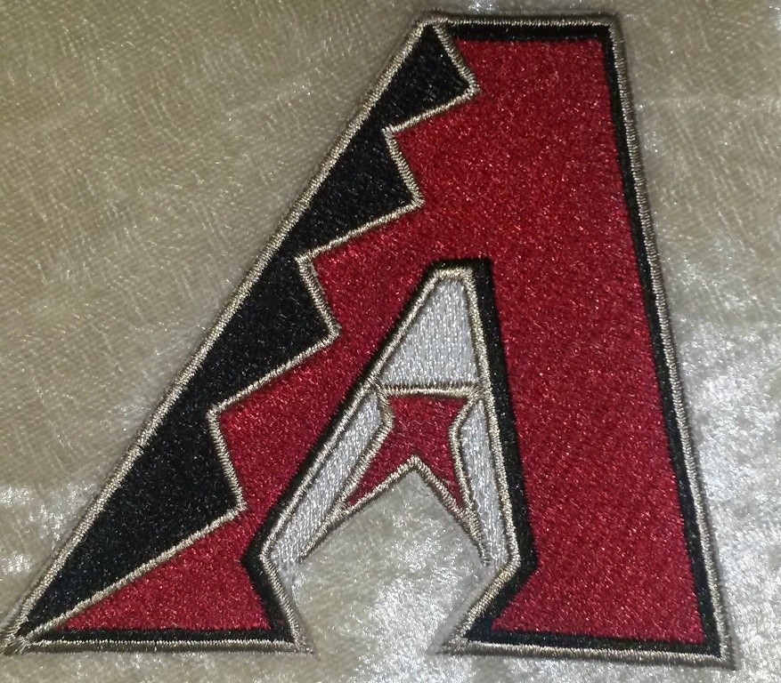 Arizona Diamondbacks “A” 3.5″ Iron /Sew On Embroidered Patch~Free Tracking!