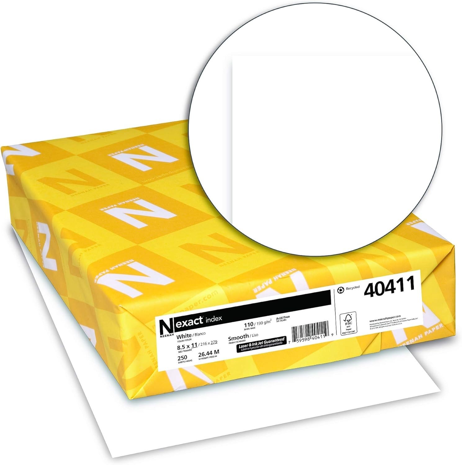 Vibrant Printing Made Easy: 110 lb Cardstock, 94 Bright, 8.5 x 11 – 250 Sheets