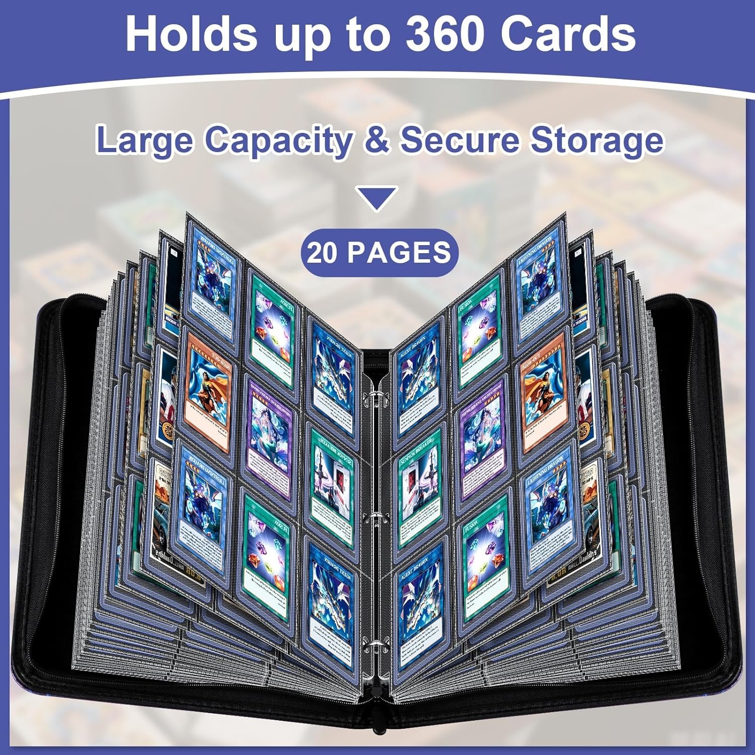 Toploader Binder Holds 288 Toploaders 9 Pocket Top Loader Binders for 3 x 4”