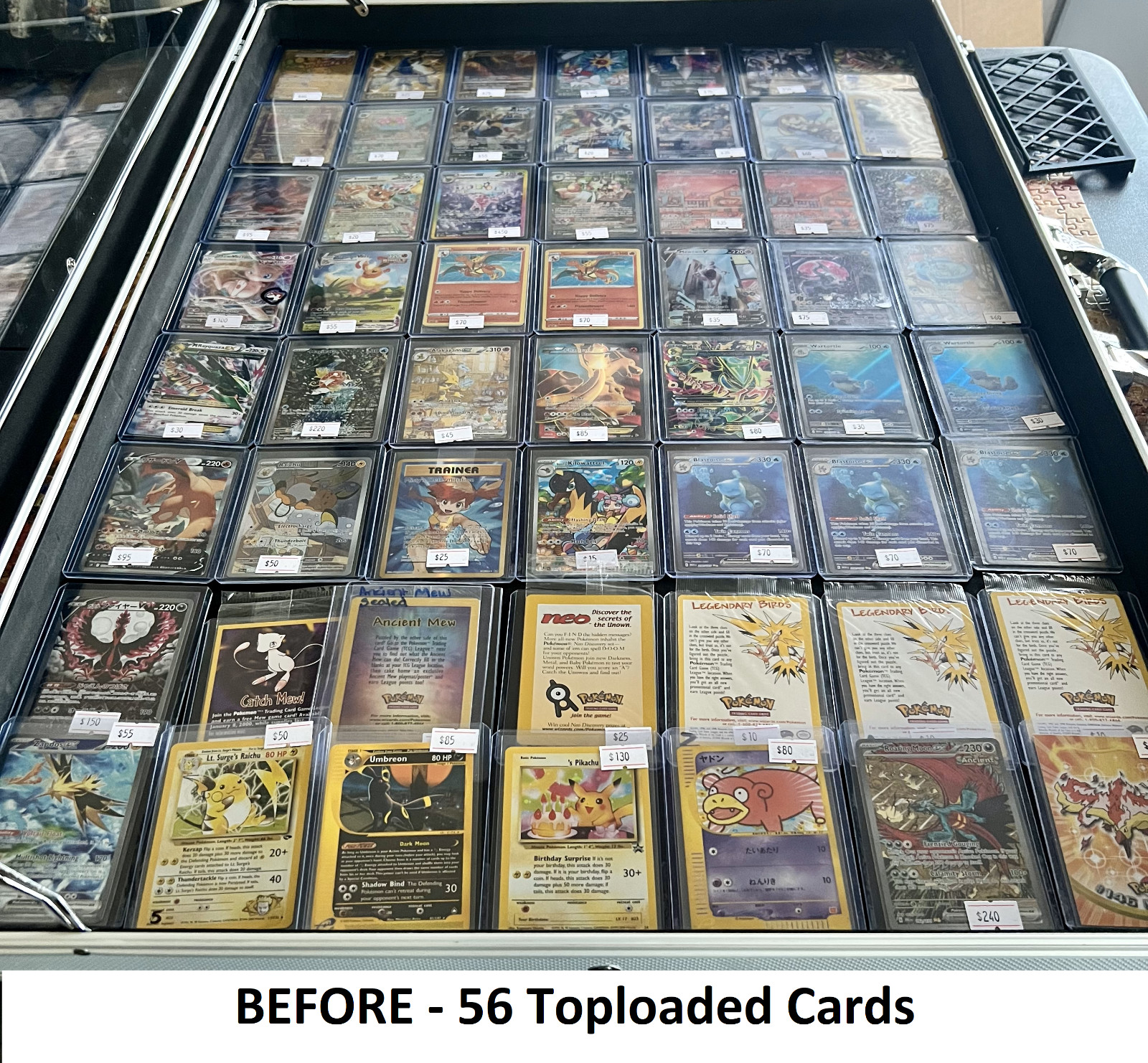 Trading Card Display Zion Case Stand for Pokemon Vendors – Increase Sales!