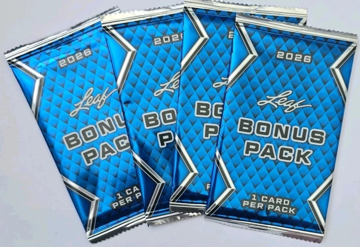 Lot Of 4 – 2026 Leaf Multisport Sealed BONUS Packs – 4 Guaranteed Autographs