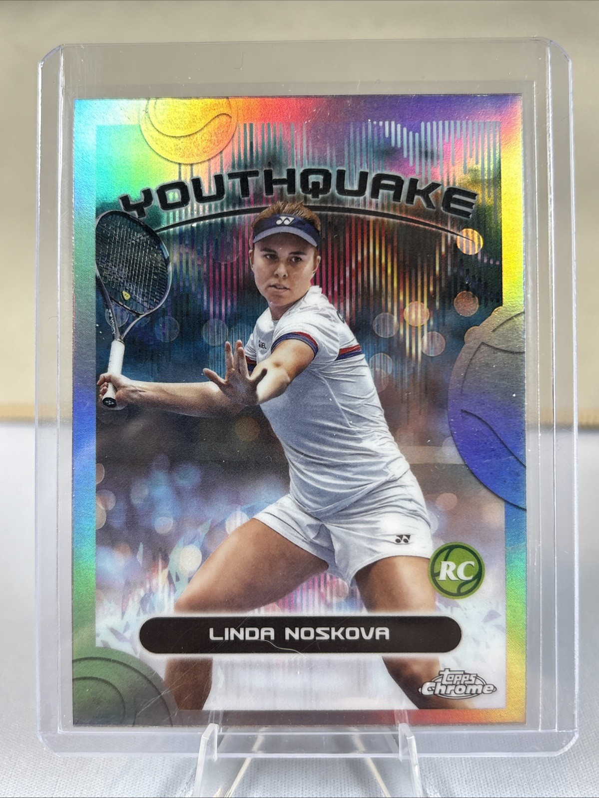 2025 Topps Chrome Tennis Linda Noskova Rookie Youthquake #YQE-15