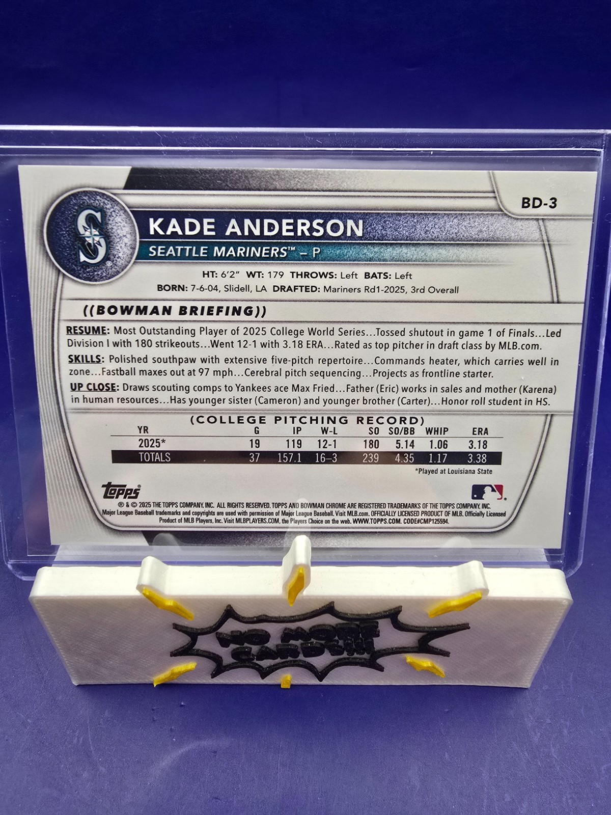 2025 Bowman Draft Kade Anderson