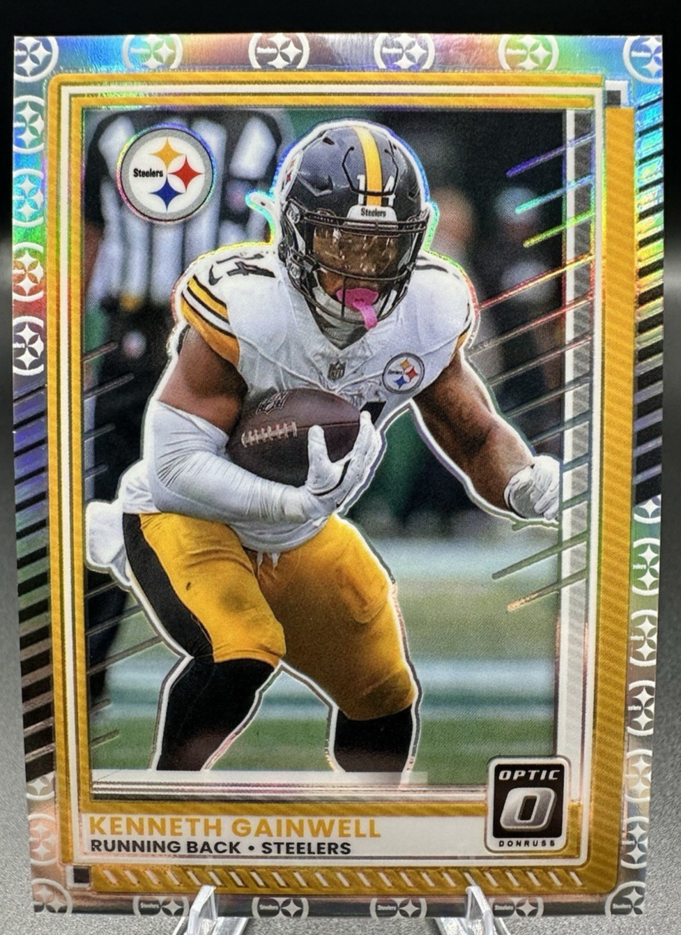 2025 Panini Donruss Optic Kenneth Gainwell Steelers Logo Prizm SP #97
