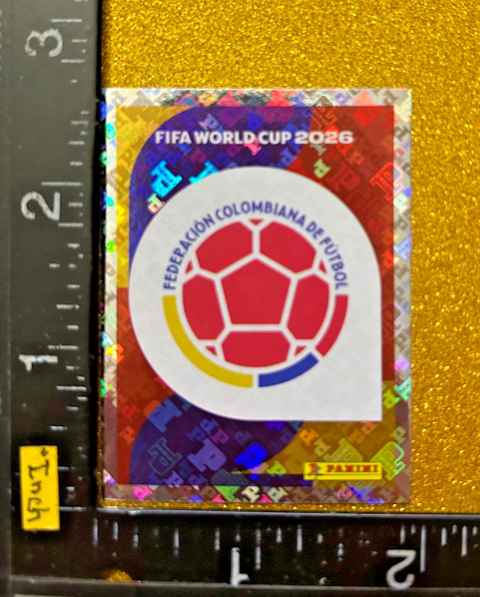 COLOMBIA EMBLEM FOIL PANINI STICKER FIFA WORLD CUP 2026 USA-MEX-CAN