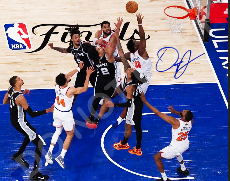 OG Anunoby Auto 8×10 Photo Signed Reprint New York Knicks SHOT Championship Win