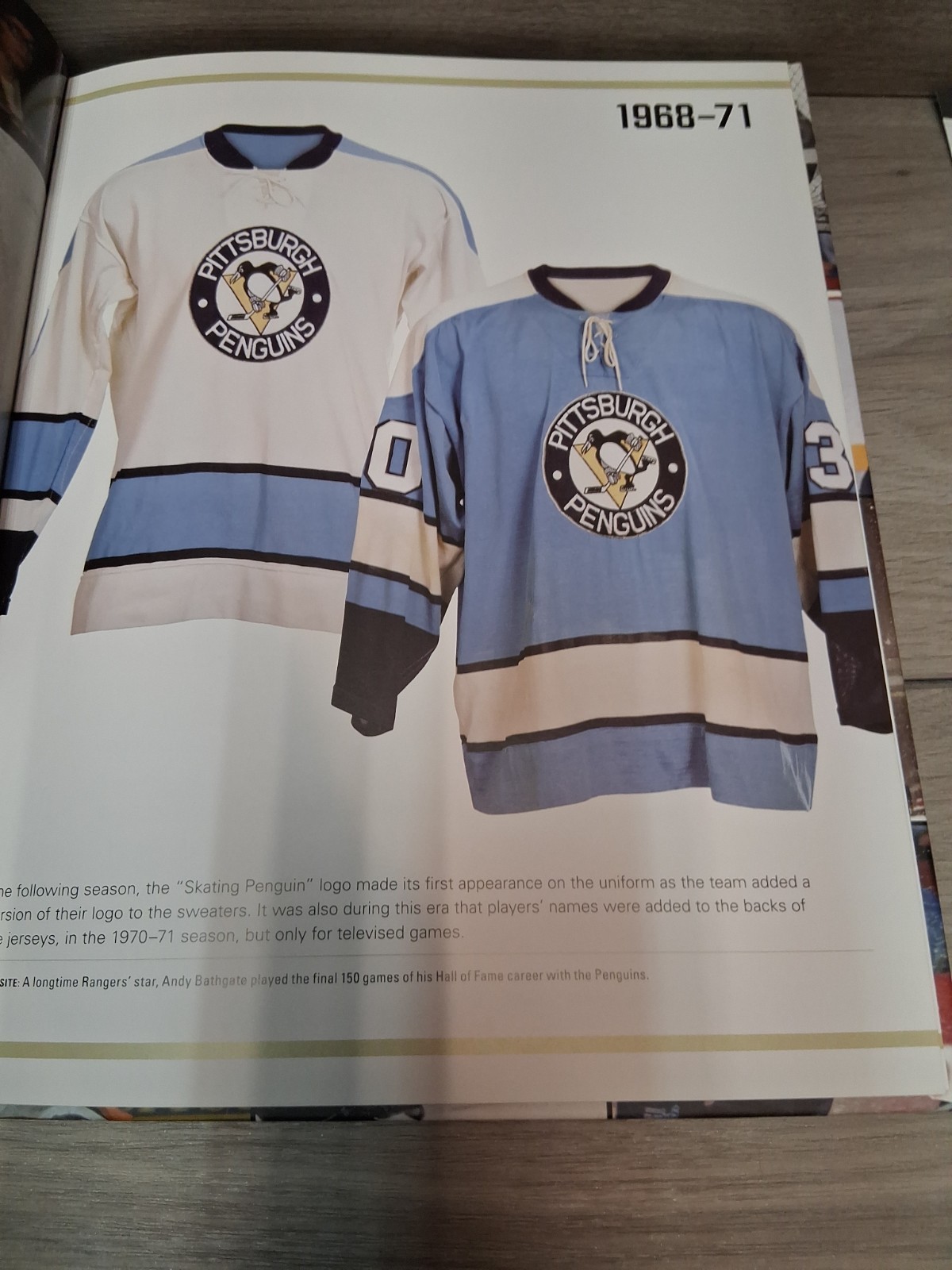 Skybox Press Pittsburgh Penguins Jerseys Then & Now Hardcover Book +letter