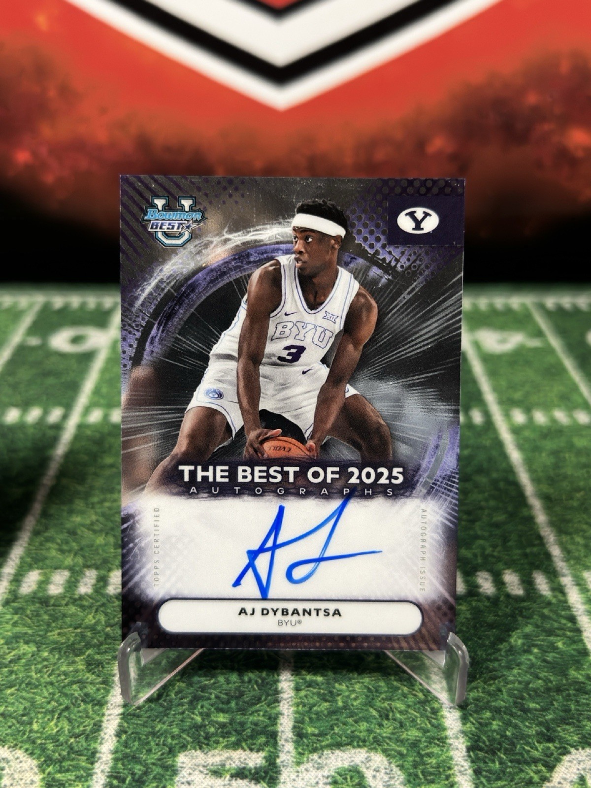 AJ Dybantsa 2025-26 Bowman U Best Of 2025 Autographs On Card #BA-AD #1 PICK! 🔥