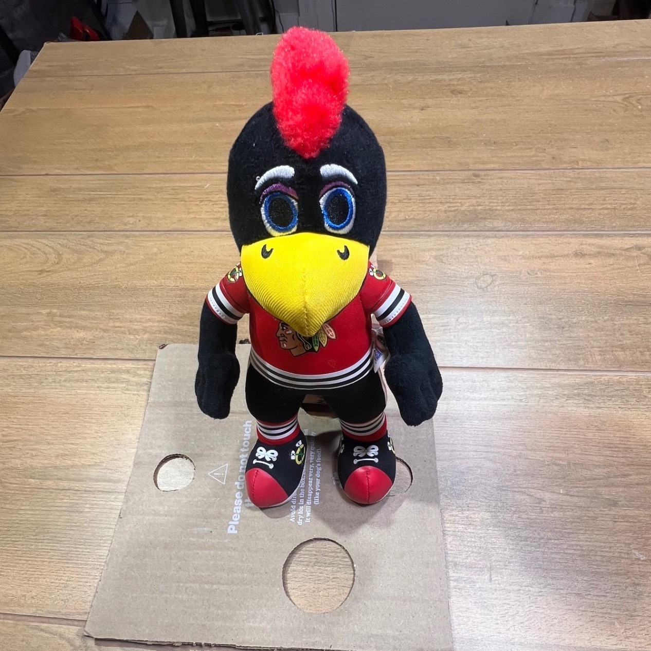 Bleacher Creatures Chicago Blackhawks Tommy Plush Mascot Doll 10 inch