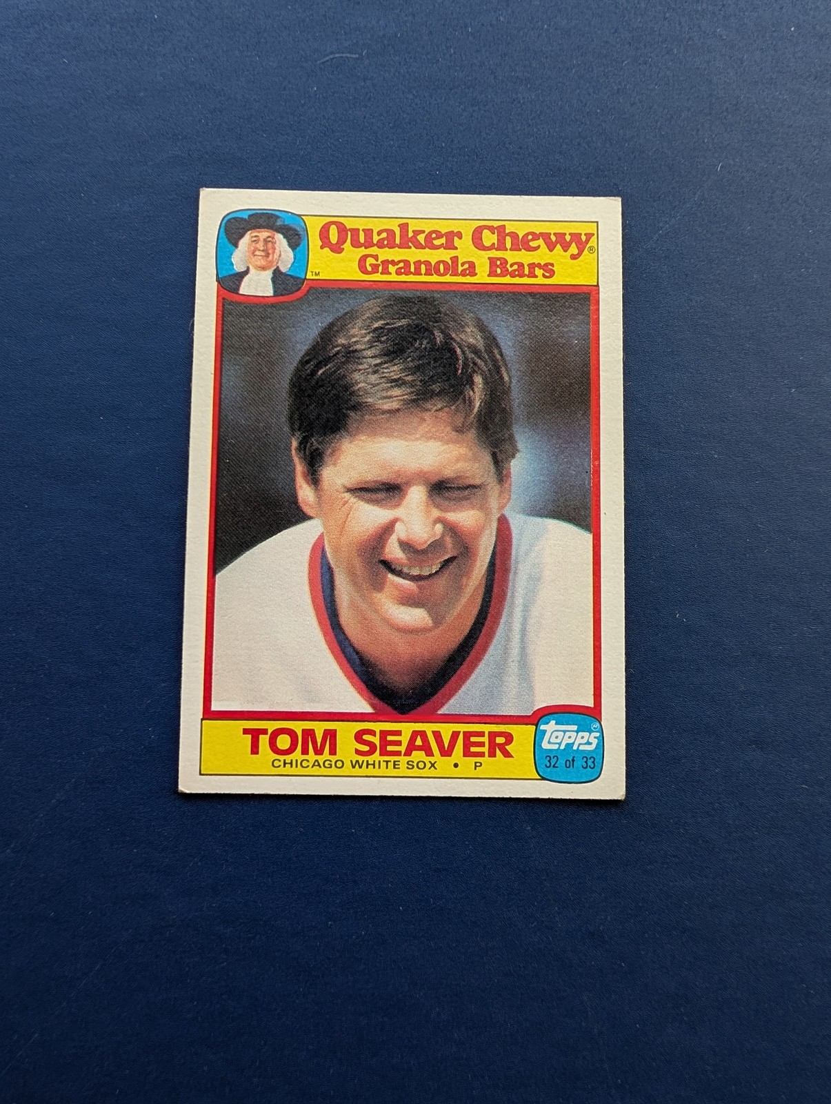 1986 Quaker Chewy – Tom Seaver #32 – EX+