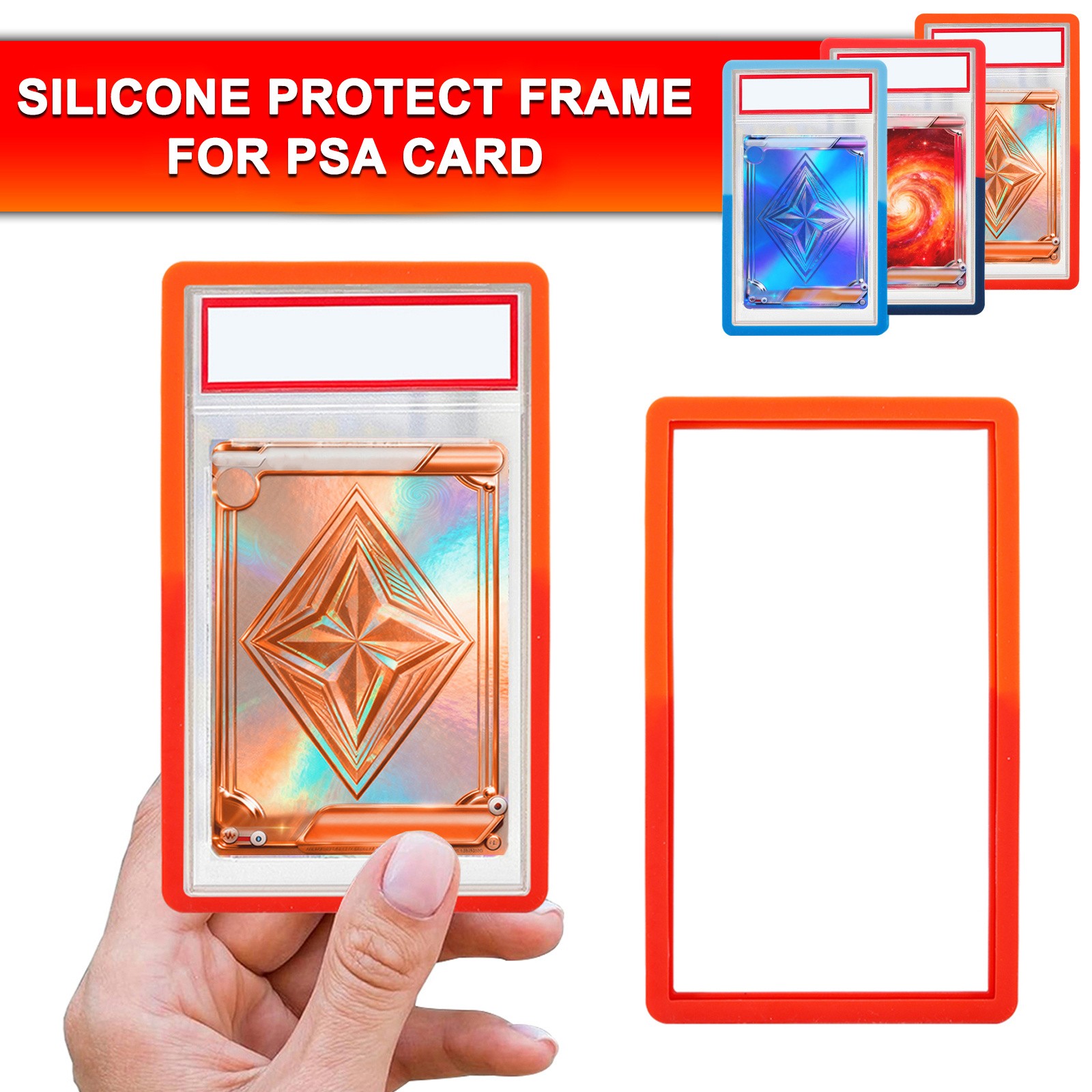 Gradient For PSA Graded Card Slab Bumper Guard Protector Case Skin TPU- Colors