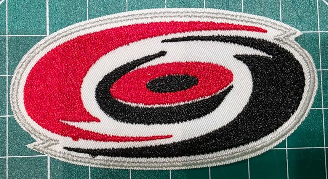 Carolina Hurricanes logo NHL 7″ x 4.2″ Iron On Embroidered Patch shoulder Large