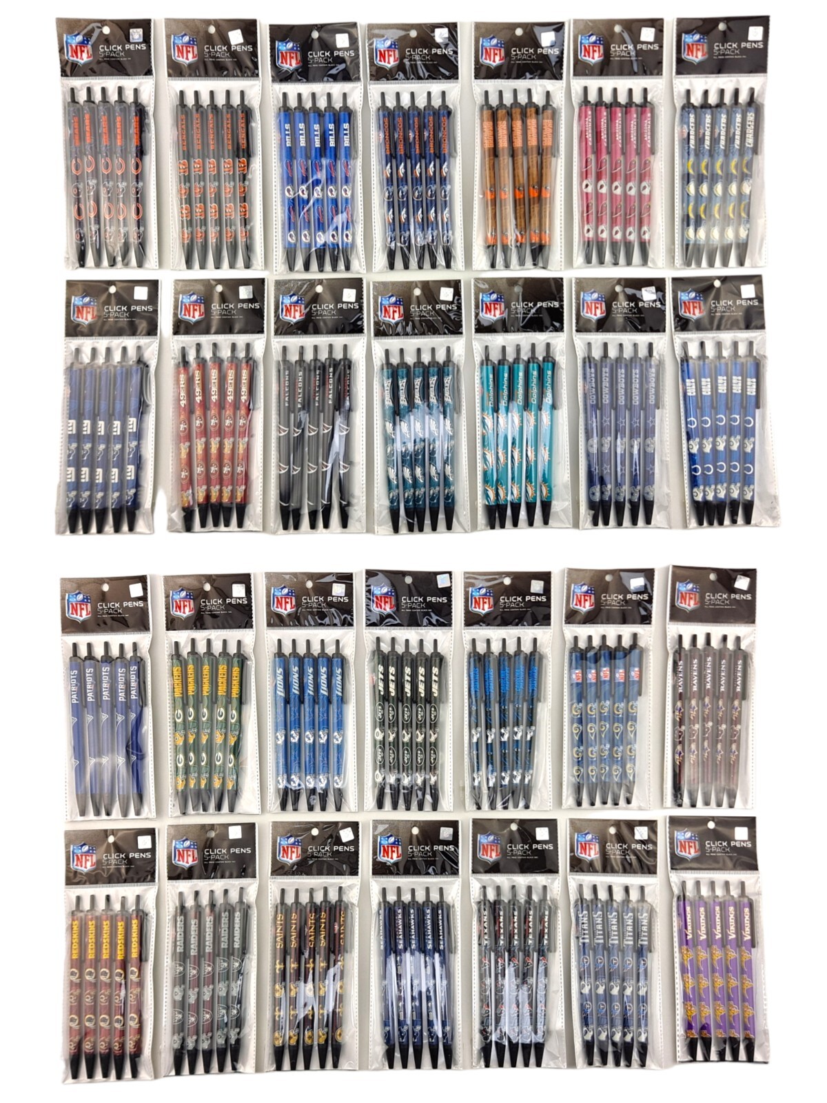 Click Pens 5 Pack All Teams 120222