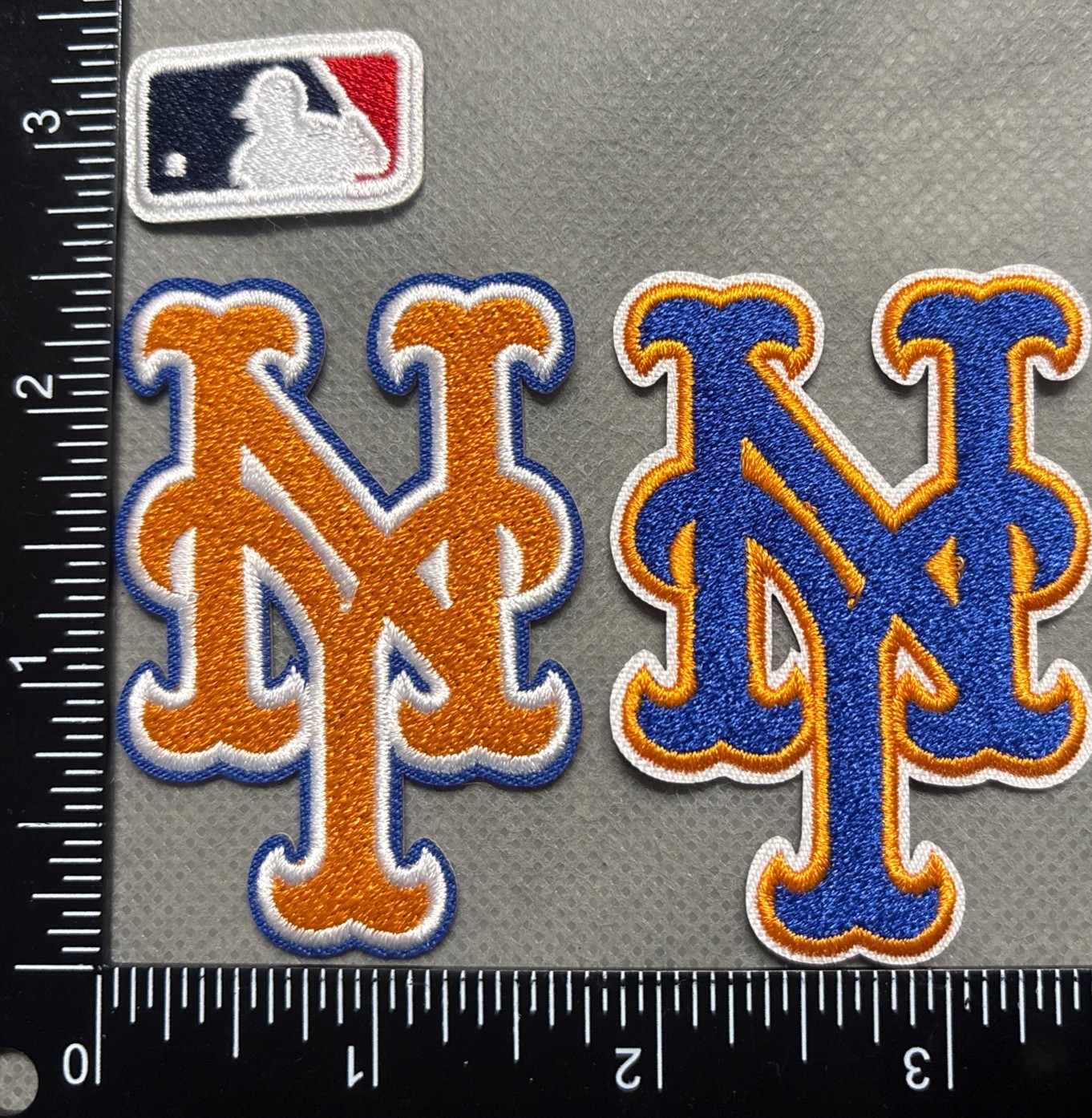 Lot Set Of 3 NEW YORK METS IRON ON EMBROIDERED PATCHES MLB BASEBALL