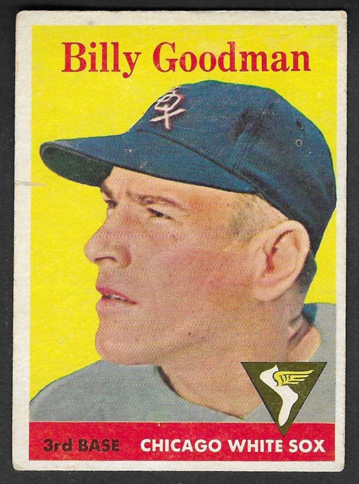 1958 TOPPS – #225 BILLY GOODMAN (WHITE SOX)!! GREAT CARD!!