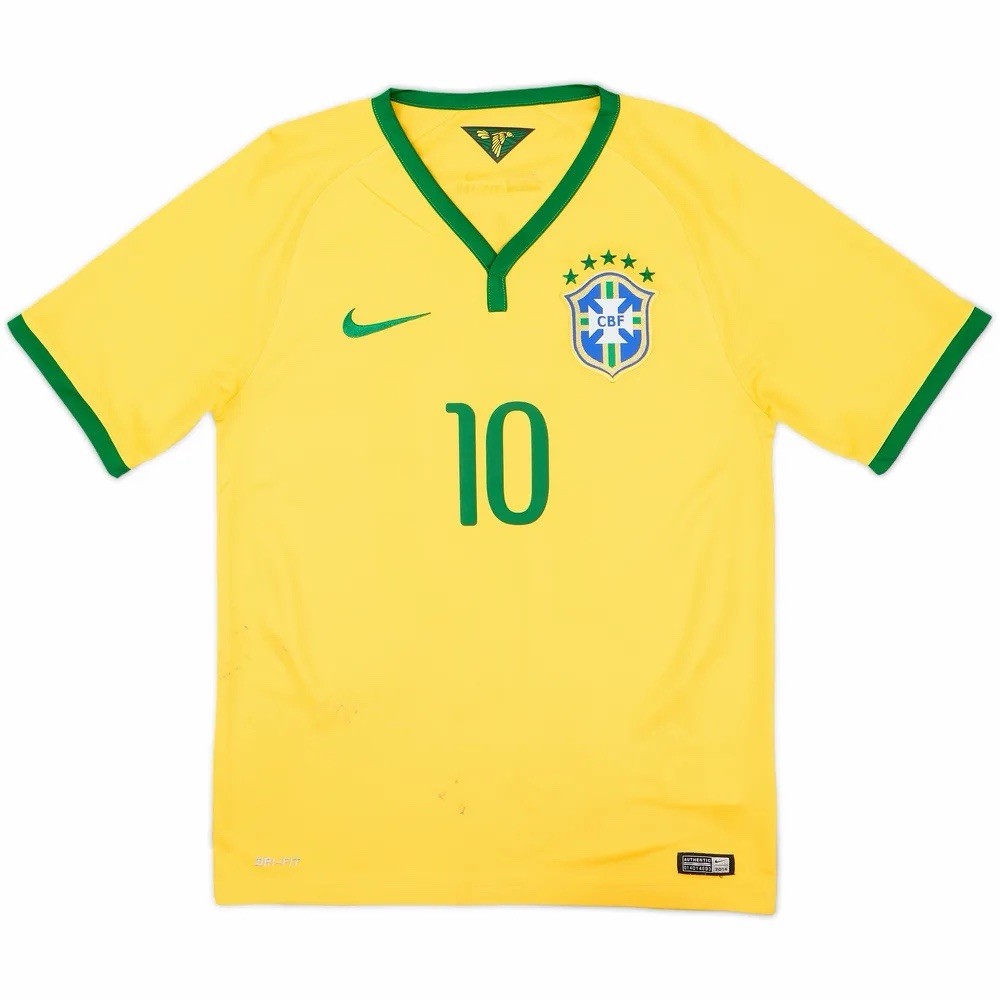 2014/15 Neymar Jr Brazil World Cup Jersey NWT Size Large