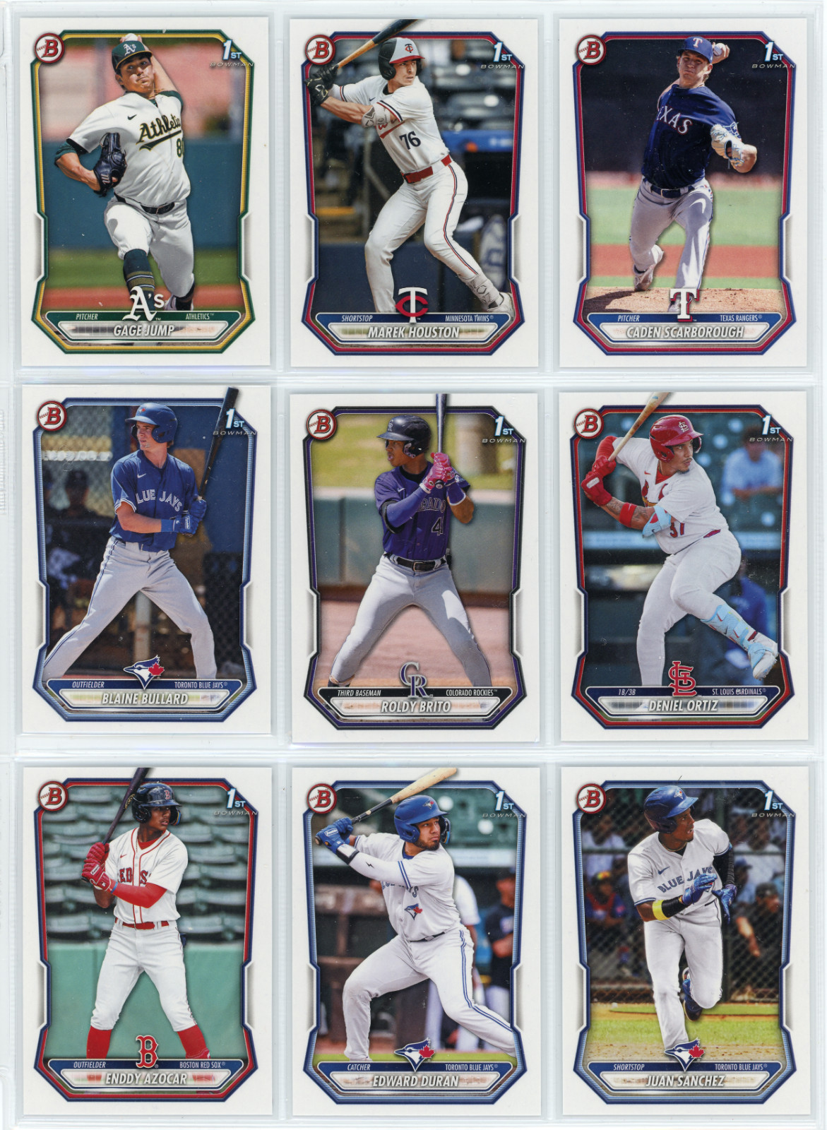 2026 Bowman Prospects – Paper Base – #BP1-150 – You Pick/Choose