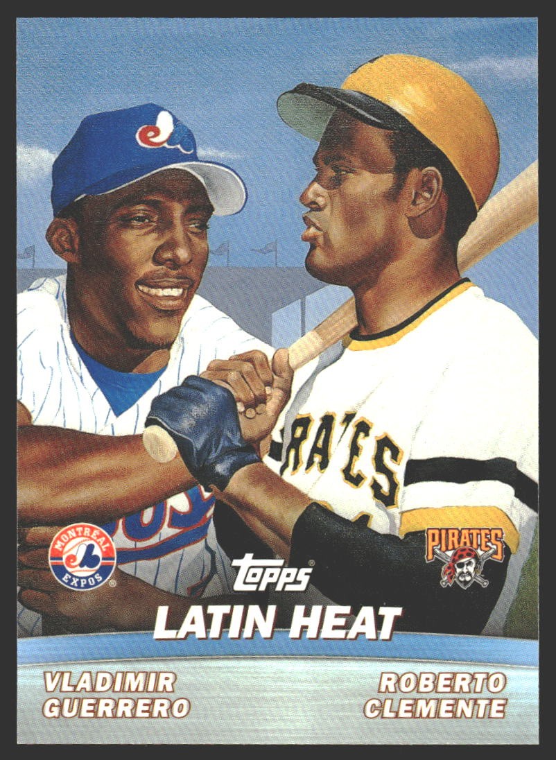 Latin Heat (Vladimir Guerrero / Roberto Clemente) #TC8 2001 Topps Combos