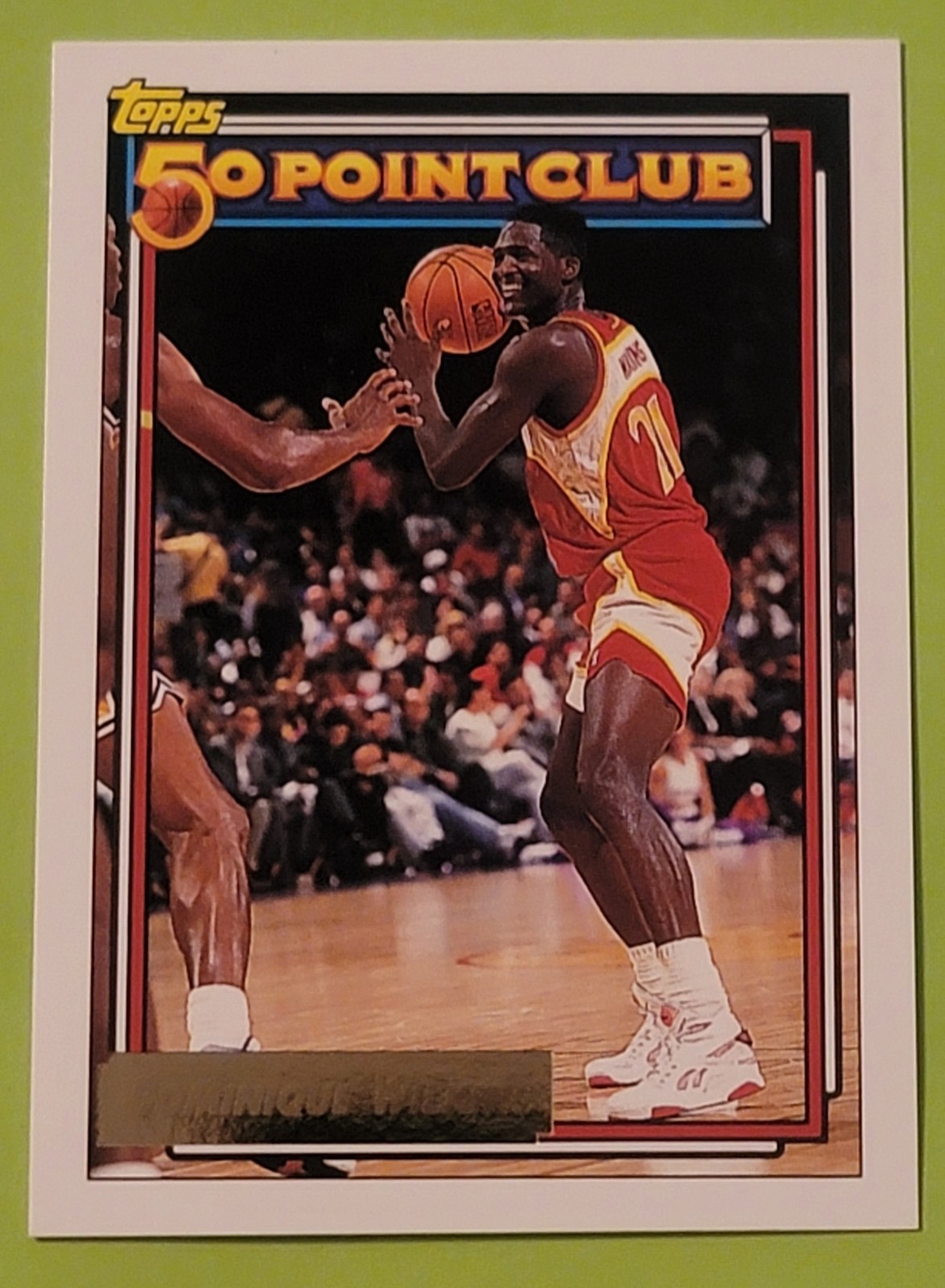 1992-93 Topps – 50 Point Club Dominique Wilkins #200 Gold – Atlanta Hawks