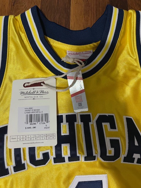 Chris Webber Michigan Mitchell and Ness 1991/92 Authentic Throwback Jersey S NEW