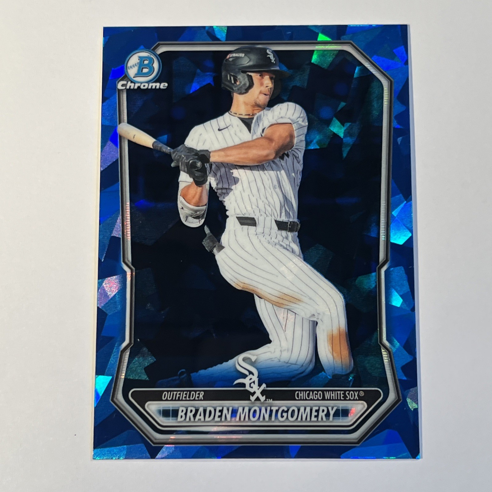 Braden Montgomery 2026 Bowman Chrome 1st Sapphire Edition #BCP-53 White Sox