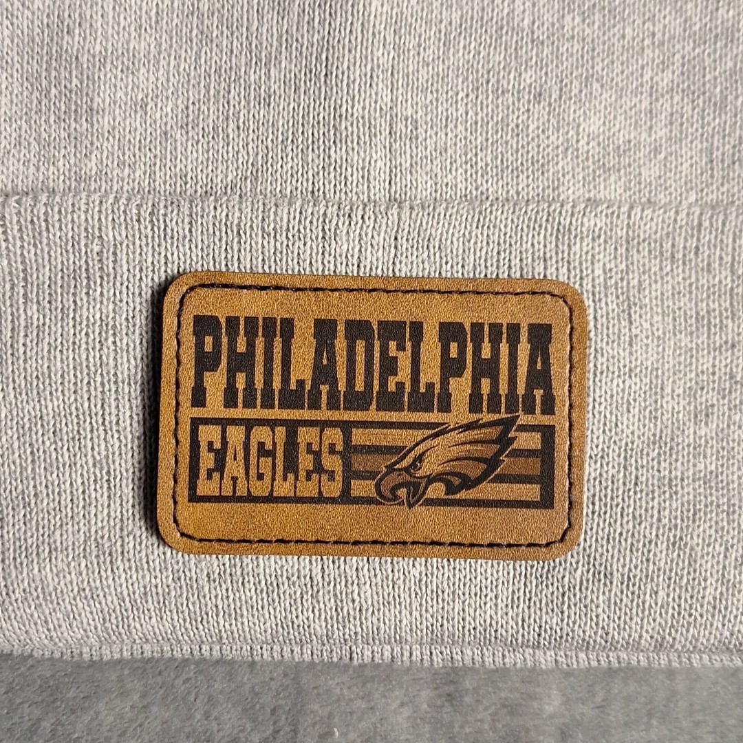 Eagles Leather Rectangle Patch NFL (Patch Only)