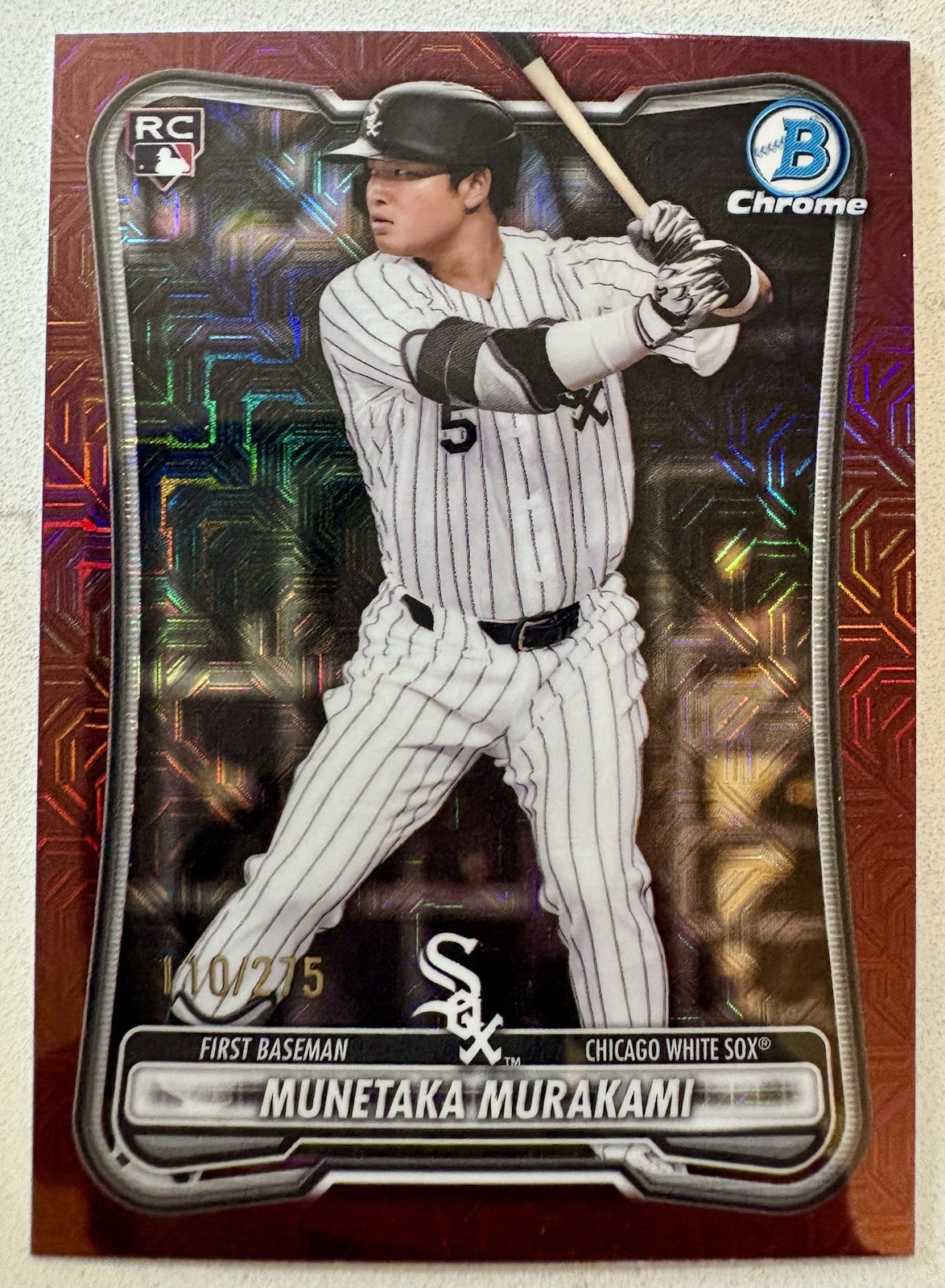 MUNETAKA MURAKAMI 2026 Bowman Chrome Burgundy Mojo Refractor /275 (RC) White Sox