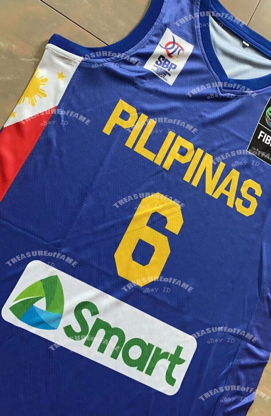 Philippines Clarkson 6 Pilipinas Basketball Jersey Custom Any Name Personalize