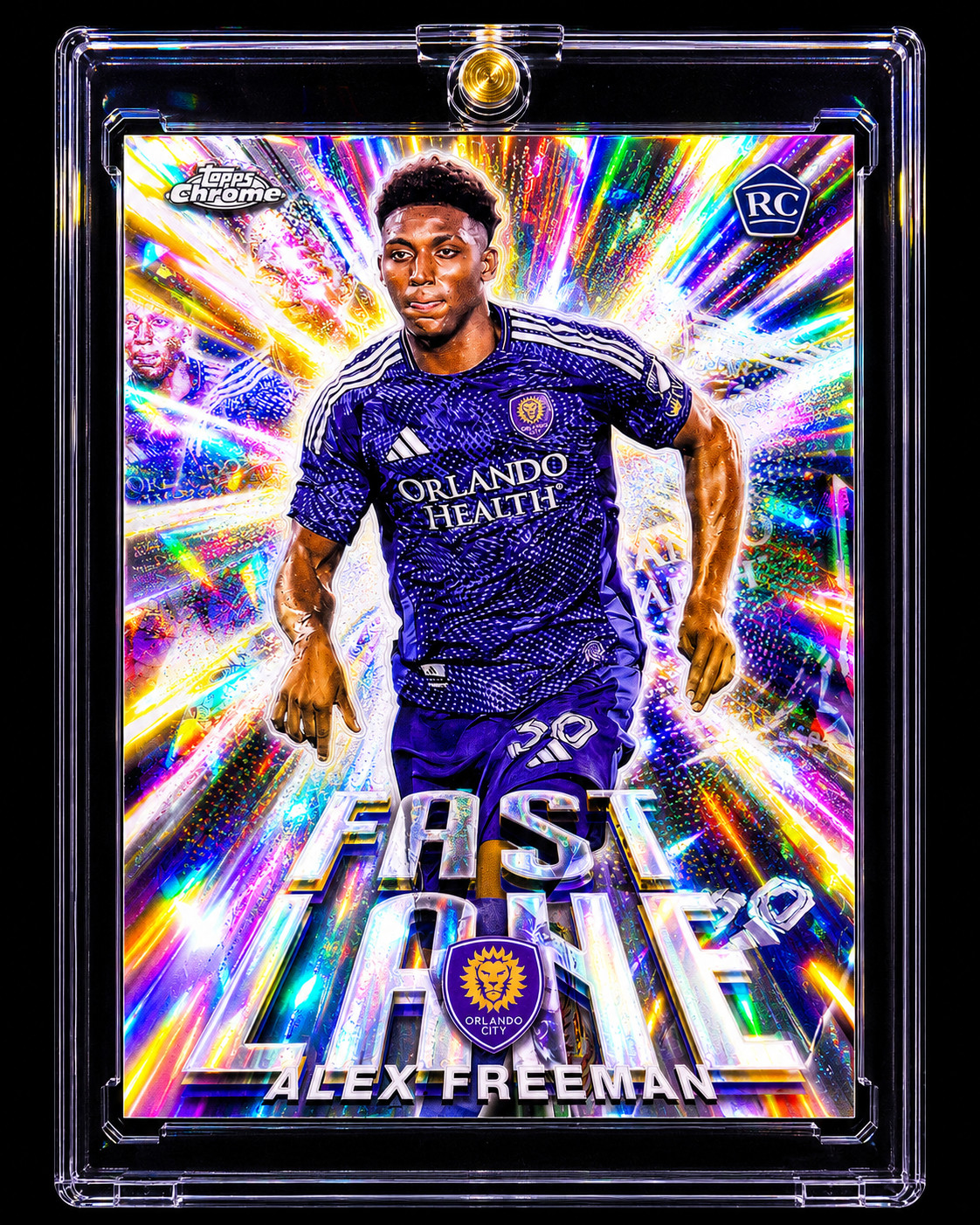 ALEX FREEMAN COLOR BLAST ROOKIE REFRACTOR WHITE PRIZM Holo Chrome SP Insert Rare