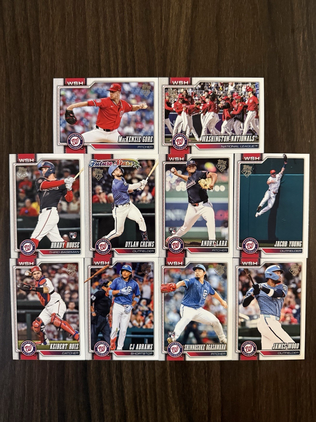 2026 Topps Series One Washington Nationals Complete Team Set (10 Cards) Rookie
