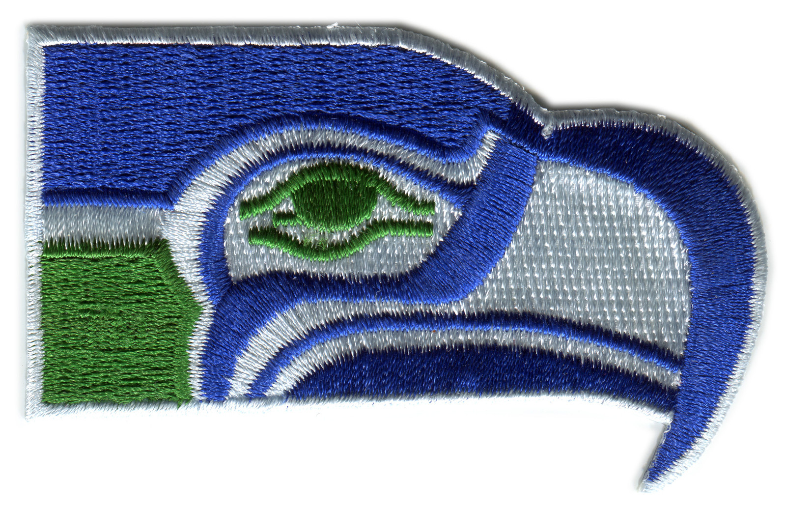 SEATTLE SEAHAWKS NFL FOOTBALL VINTAGE 3.25″ DIECUT TEAM LOGO PATCH