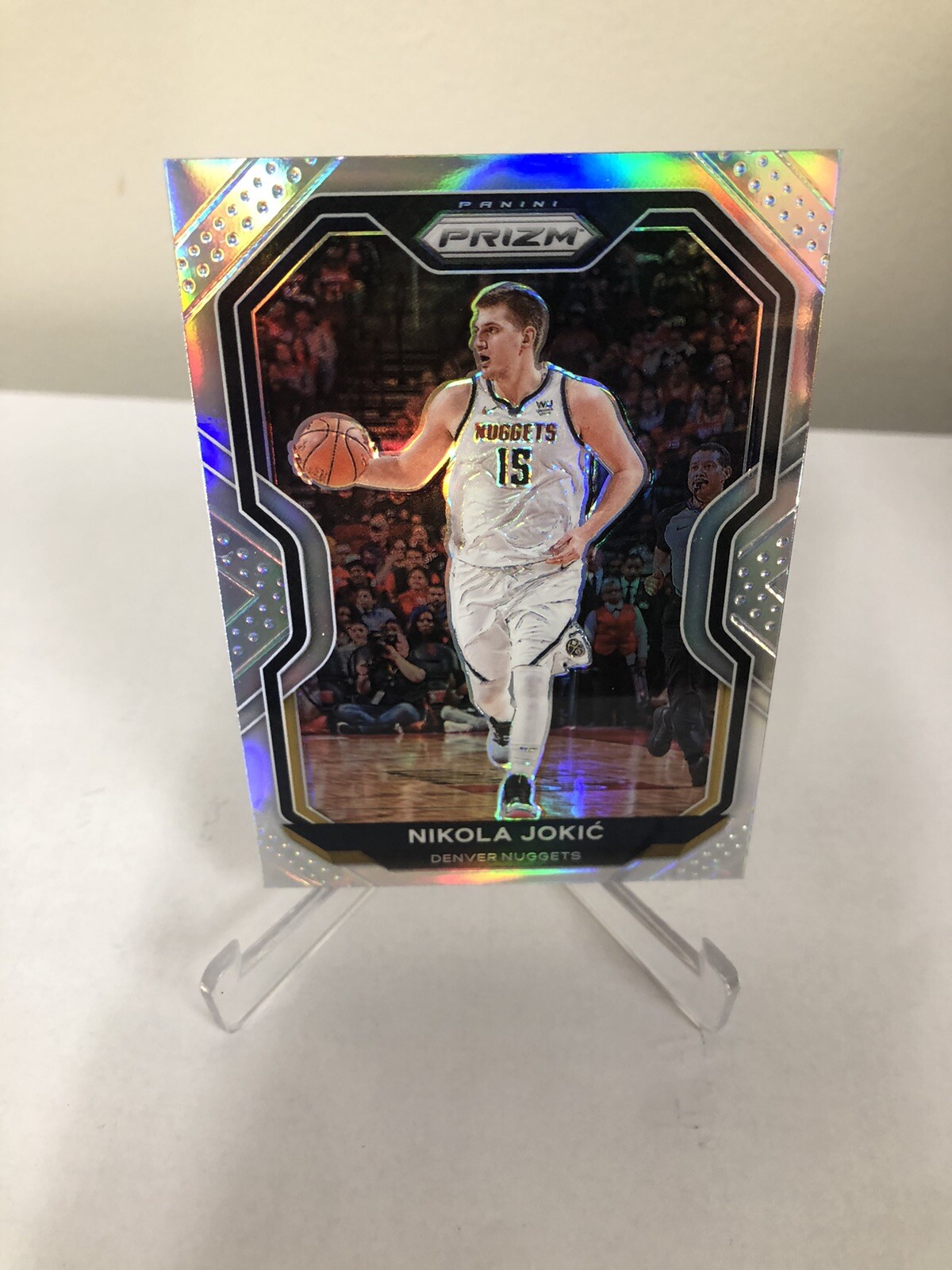 Nikola Jokic Silver Prizm #114 2020-2021 NBA Panini Prizm