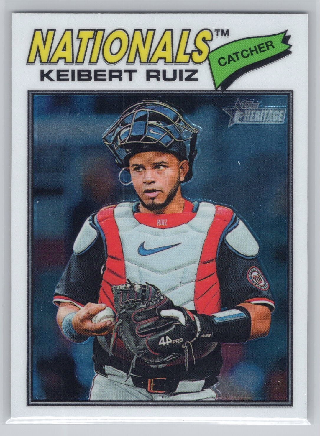 2026 Topps Heritage #201 Keibert Ruiz Chrome Washington Nationals