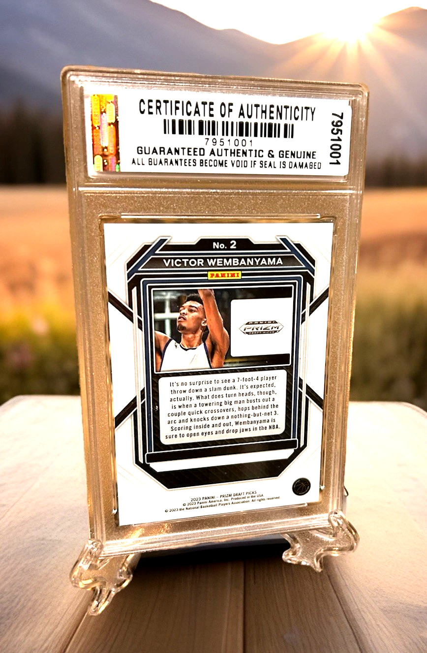 3” VICTOR WEMBANYAMA/Dylan Harper Panini/Topps/Prizm Graded Gem-Mt 10 ROOKIE Lot