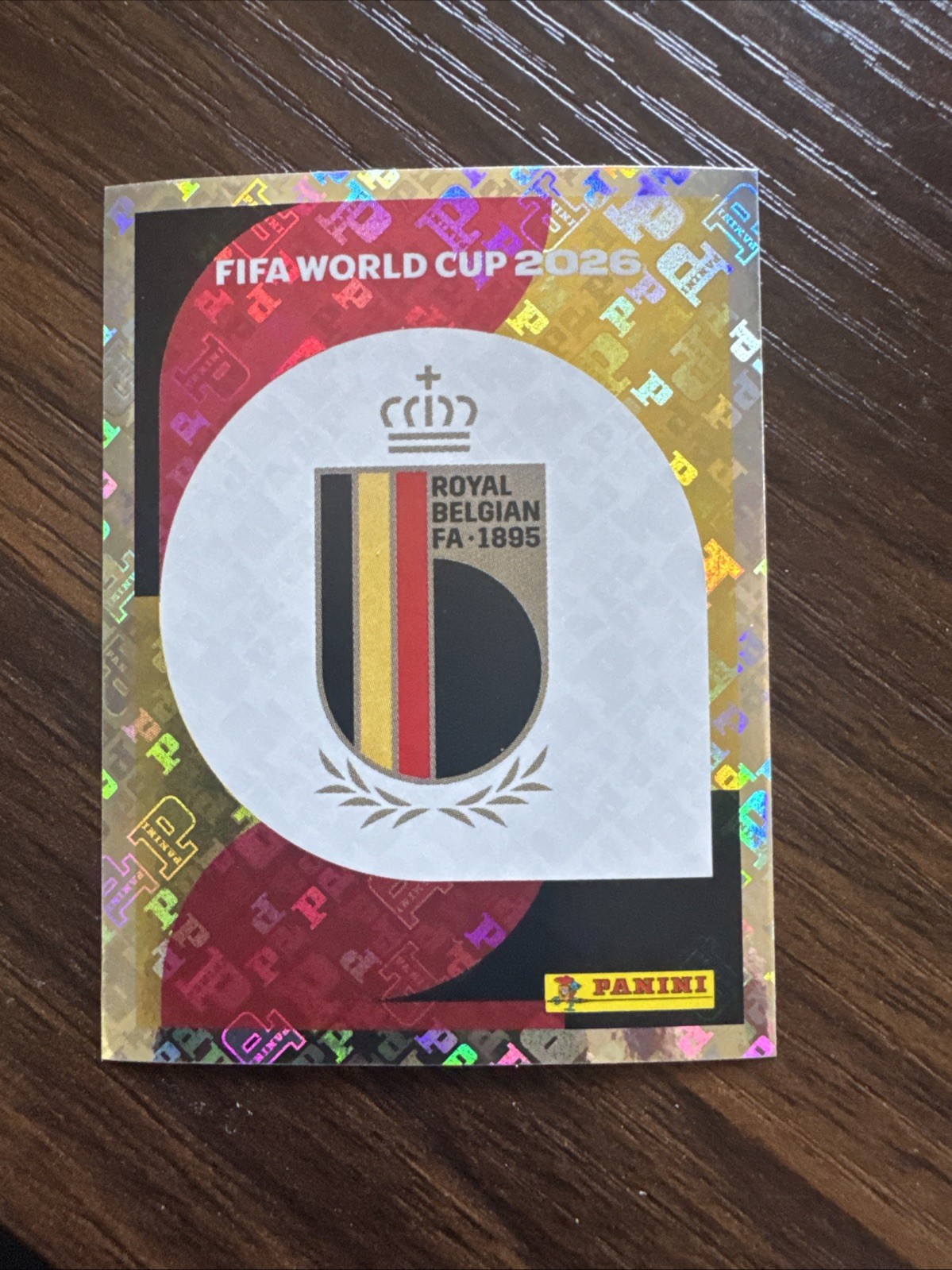 2026 Panini FIFA World Cup Sticker Belgium #BEL1 Emblem Logo Badge Foil