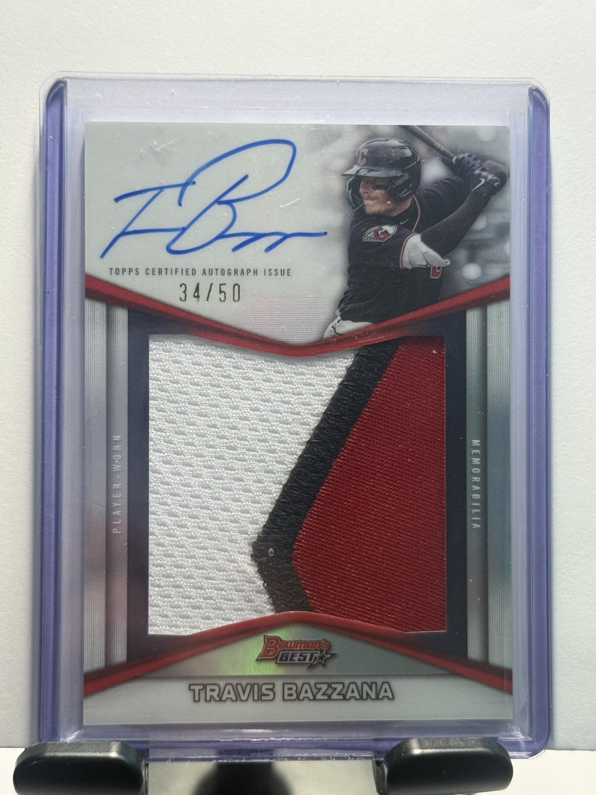 2025 Bowman’s Best Baseball – Travis Bazzana Prospect Patch Autograph Relic /50