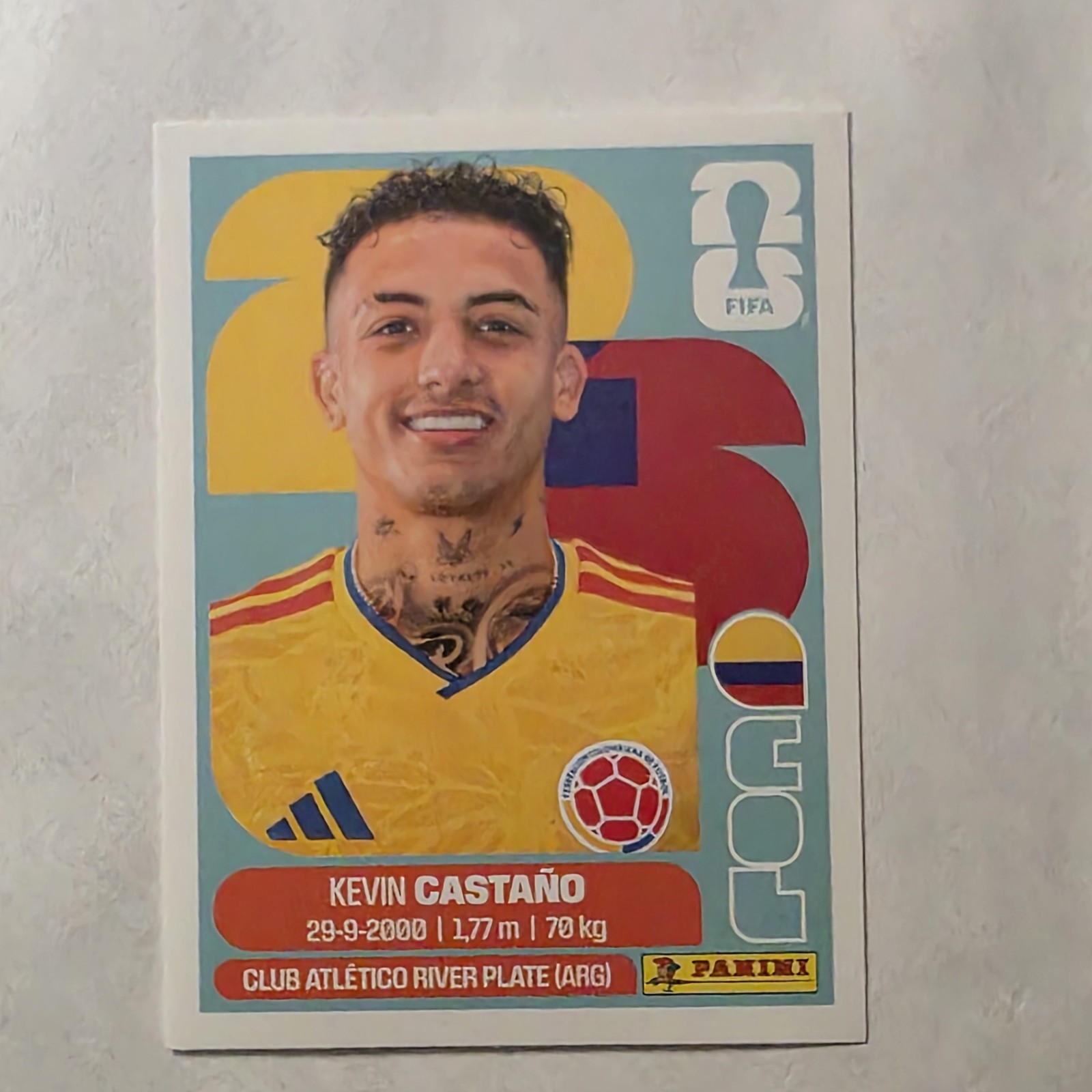 2026 Panini FIFA World Cup Sticker Kevin Castano COL 11 Colombia