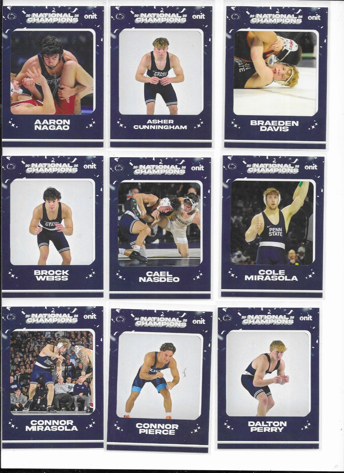 2025-26 Onit Penn State Wrestling *PICK YOUR PLAYER* National Championship Set