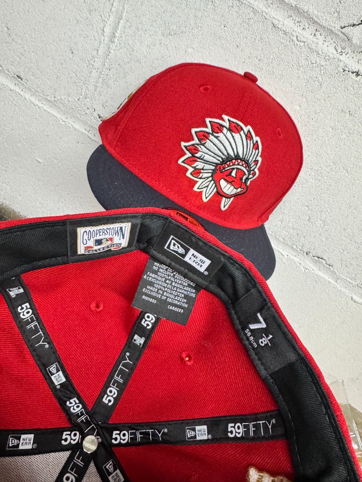 Cleveland Indians Wahoo Feather Headdress New Era Fitted Club 59Fifty Authentic