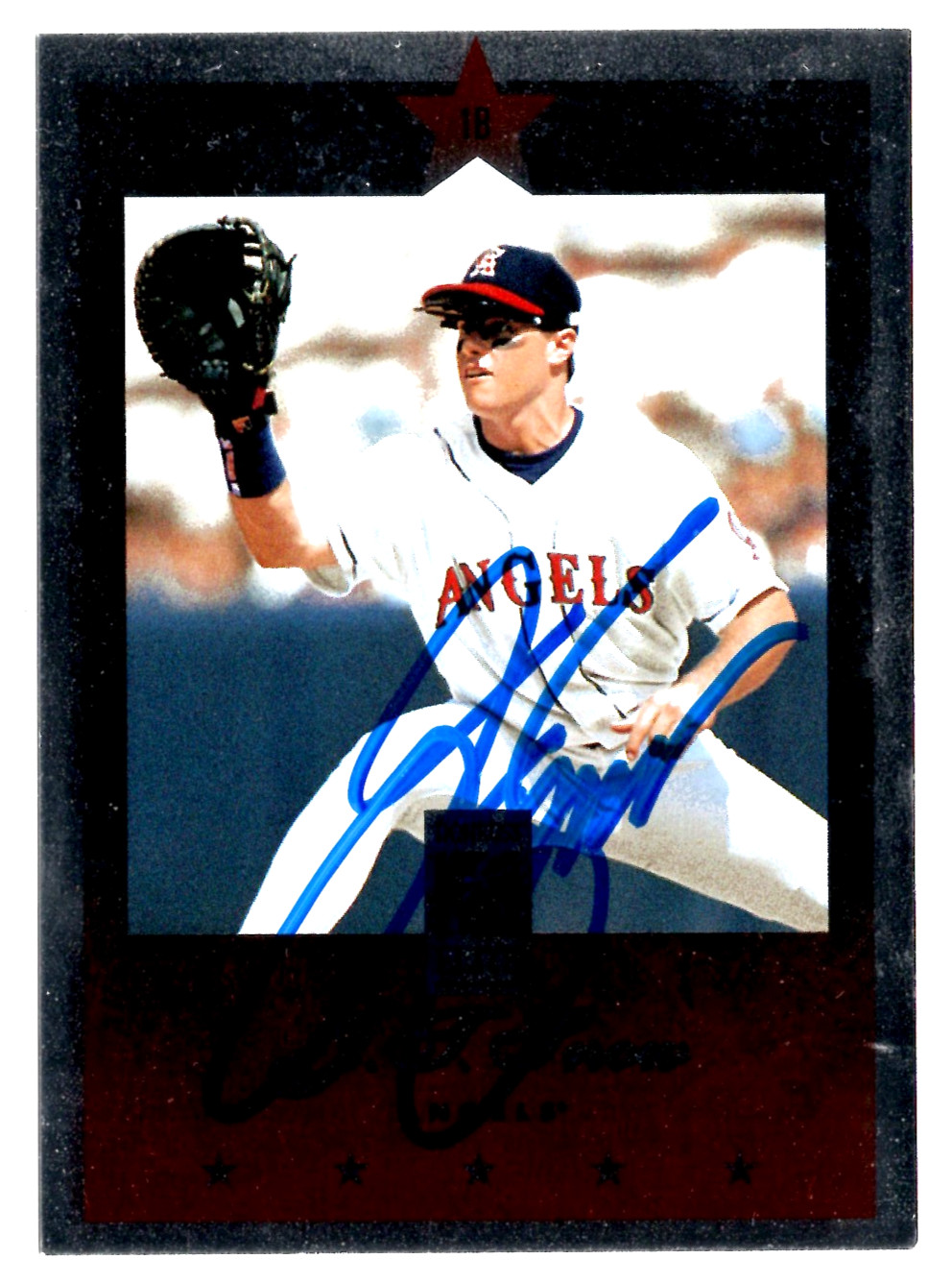 J.T. Snow 1997 Donruss Elite Silver Foil #89 Signed Autographed Auto Card Angels