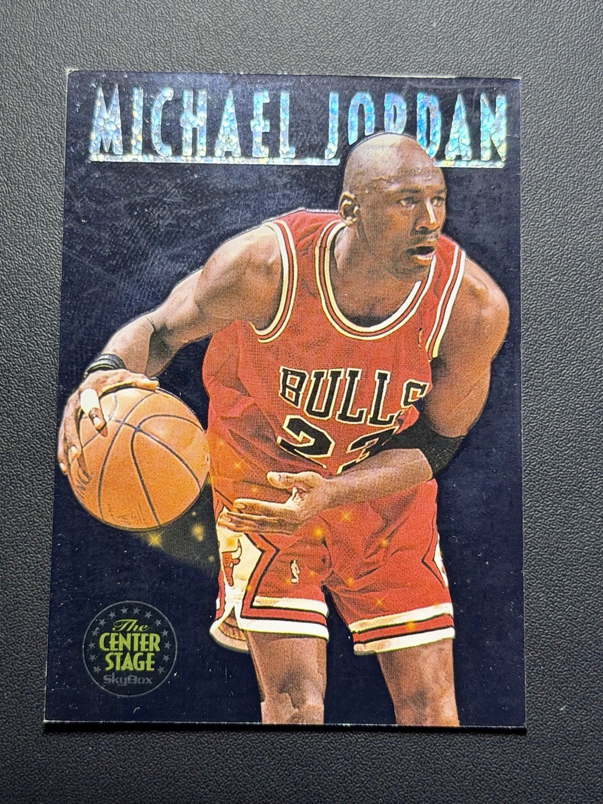 Michael Jordan 1993-94 Skybox Premium The Center Stage Rare Insert #CS1 Holofoil