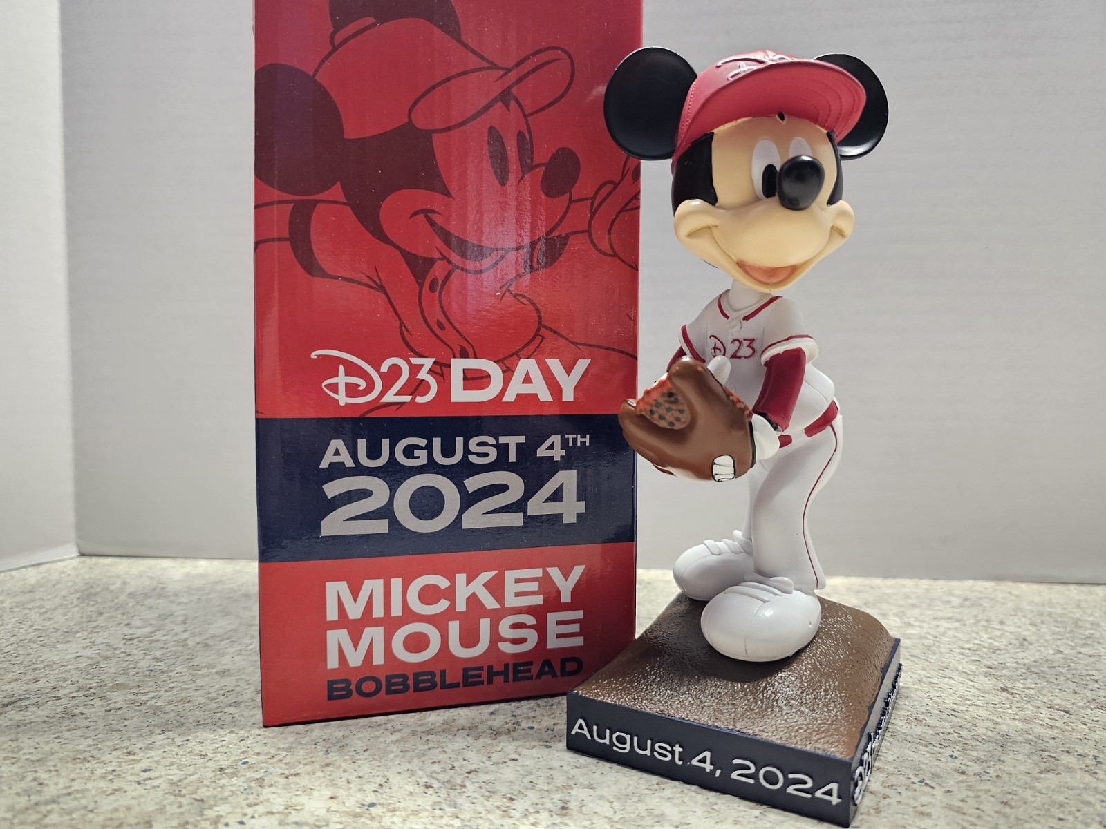 Mickey Mouse Los Angeles Angels MLB 2024 SGA Bobblehead NIB Disney D23