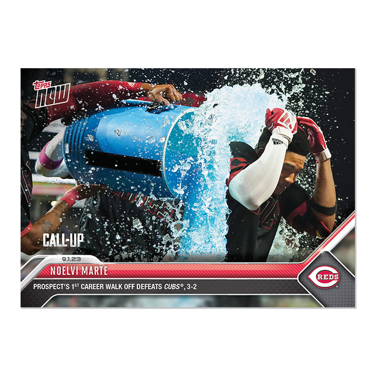 2023 Topps NOW 795 Noelvi Marte 1st MLB Career Walk Off- Free Shipping!